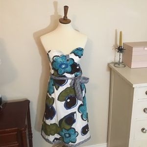 Anthro Floral Watercolor Dress, Sz 6